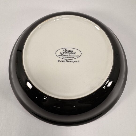Christmas Pasta Bowl Judy Westegaard Certified International 9" - Picture 4 of 4